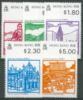 Hongkong 1991 Sehenswürdigkeiten Gebäude 627/31 Postfrisch - Unused Stamps