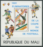 Mali 1981 Fußball-WM Spanien Vorrunde Block 15 Postfrisch (C27078) - Mali (1959-...)