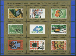 Israel 1988 40 Jahre Israel Block 38 Postfrisch (C30046) - Blocks & Kleinbögen