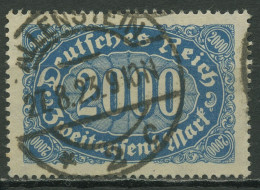 Deutsches Reich 1922/23 Ziffern Im Queroval, Queroffset 253 A Gestempelt Geprüft - Used Stamps