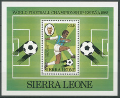 Sierra Leone 1982 Fußball-WM In Spanien Block 8 Postfrisch (C28676) - Sierra Leone (1961-...)