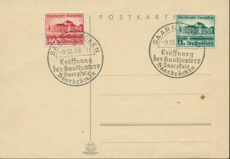 Deutsches Reich 1938 Gautheater Saarpfalz Ersttagsbrief 673/74 FDC (X18090) - Cartas & Documentos