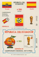 Ecuador 1981 Fußball-WM Spanien Maskottchen Block 103/04 Postfrisch (C95755) - Ecuador