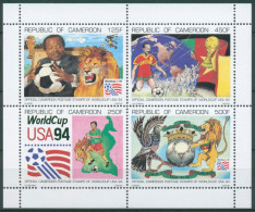 Kamerun 1994 Fußball-WM In Den USA Pokal Löwe 1210/13 K Postfrisch (C28657) - Kameroen (1960-...)