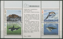 Portugal 1983 BRASILIANA'83 Meeressäugetiere Block 41 Gestempelt (C91044) - Blocks & Kleinbögen