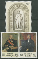 Belgien 1981 Königsfamilie Dynastie Parlament 2053/55 Postfrisch - Unused Stamps