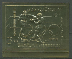 Sharjah 1968 Olympiasieger Mexico Boxen 525 B Postfrisch Geschnitten - Schardscha