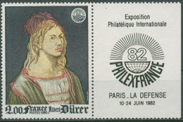 Frankreich 1980 PHILEXFRANCE'82 Paris Albrecht Dürer 2209 ZF Postfrisch - Ongebruikt