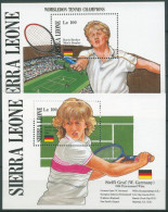 Sierra Leone 1987 Wimbledon Tennis Becker Graf Block 65/66 Postfrisch (C28678) - Sierra Leone (1961-...)