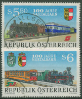 Österreich 1994 Eisenbahnen Gailtalbahn Lokomotiven 2130/31 Gestempelt - Gebruikt