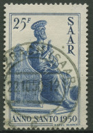 Saarland 1950 Heiliges Jahr, Hl. Petrus 295 Gestempelt - Gebraucht