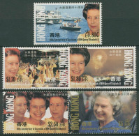 Hongkong 1992 Königin Elisabeth II. 636/40 Postfrisch - Ungebraucht