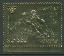 Sharjah 1968 Olympische Winterspiele Skifahrer A 464 A Postfrisch - Sharjah