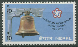 Nepal 1976 Unabhängigkeit USA Freiheitsglocke 342 Postfrisch - Nepal