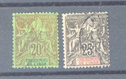 Inde  :  Yv  7-8  (o) - Used Stamps