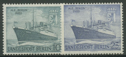 Berlin 1955 Taufe Des Motorschiffes BERLIN 126/27 Postfrisch - Ungebraucht