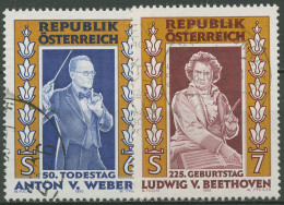 Österreich 1995 Komponisten Anton Webern Ludwig Van Beethoven 2174/75 Gestempelt - Gebruikt
