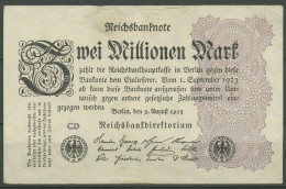 Dt. Reich 2 Millionen Mark 1923, DEU-116c FZ CD, Gebraucht (K1249) - 2 Mio. Mark