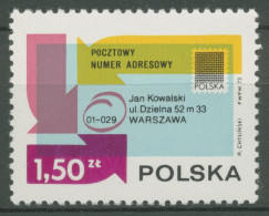 Polen 1973 Einführung Der Postleitzahlen 2246 Postfrisch - Unused Stamps