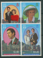 Hongkong 1989 Prinzessin Diana Prinz Charles 577/80 Postfrisch - Nuevos