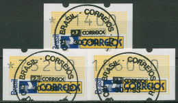 Brasilien 1993 Automatenmarken Satz 11400/73200/186000 ATM 4 S1 Gestempelt - Franking Labels