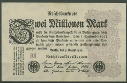 Dt. Reich 2 Millionen Mark 1923, DEU-116d FZ BH, Leicht Gebraucht (K1260) - 2 Miljoen Mark