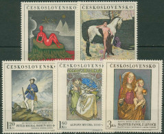 Tschechoslowakei 1968 Nationalgalerie Gemälde 1839/43 Postfrisch - Unused Stamps