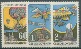 Tschechoslowakei 1968 PRAGA Historische Flugpost Zeppelin 1767/69 Postfrisch - Unused Stamps