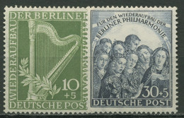 Berlin 1950 Wiederaufbau Berliner Philharmonie 72/73 Mit Falz - Unused Stamps