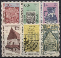 Tschechoslowakei 1967 Jüdisches Kulturgut 1709/14 Postfrisch - Neufs