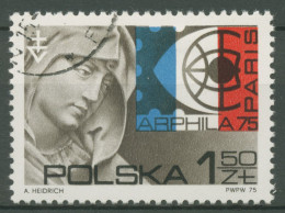 Polen 1975 Briefmarkenausstellung ARPHILA Paris Heilige Anna 2269 Gestempelt - Gebraucht
