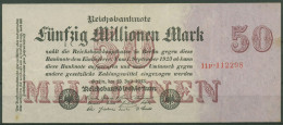 Dt. Reich 50 Millionen Mark 1923, DEU-109b FZ P, Leicht Gebraucht (K1297) - 50 Miljoen Mark