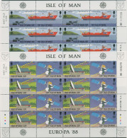 Isle Of Man 1988 Europa CEPT Transport 367/70 Bogen Postfrisch (C97763) - Man (Eiland)