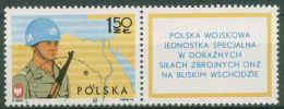Polen 1976 UNO Friedenstruppen Im Nahen Osten 2441 Zf Gestempelt - Used Stamps
