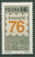 Polen 1976 Briefmarkenausstellung INTERPHIL Philadelphia 2444 Postfrisch - Nuovi