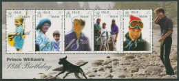 Isle Of Man 2000 18.Geburtstag Prinz William Block 41 Postfrisch (C63021) - Isle Of Man