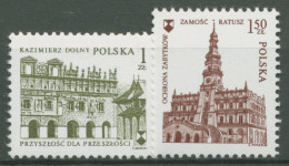 Polen 1975 Europäisches Denkmalschutzjahr Bauwerke 2413/14 Postfrisch - Unused Stamps