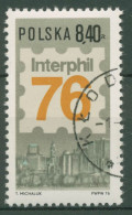 Polen 1976 Briefmarkenausstellung INTERPHIL Philadelphia 2444 Gestempelt - Gebruikt