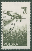 Polen 1977 Flugzeuge Rabe über Waldgebiet 2484 Gestempelt - Gebruikt