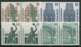 Bund 1987 Sehenswürdigkeiten SWK Waagerechte Paare 1339/42 Postfrisch - Unused Stamps