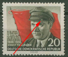 DDR 1956 Ernst Thälmann Mit Plattenfehler 520 A F 3 Postfrisch, Kl. Fehler - Plaatfouten En Curiosa