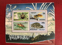 NIGERIA 1986 Bloc 4v Neuf MNH ** YT BF 7 Mi BL 7 Insectes Insect Insekt Inseto Insetto - Other & Unclassified