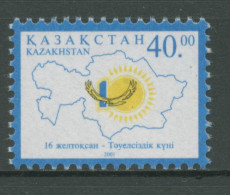 Kasachstan 2001 Unabhängigkeit Landkarte 357 Postfrisch - Kasachstan