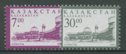 Kasachstan 2001 Freimarken Gebäude In Alma-Ata 349/50 Postfrisch - Kazachstan