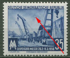 DDR 1956 Leipziger Messe Mit Plattenfehler 519 F 11 Postfrisch - Plaatfouten En Curiosa