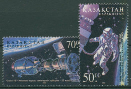 Kasachstan 2001 Weltraumforschung Kosmonaut Sojus Apollo 342/43 Postfrisch - Kasachstan