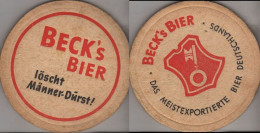 5004973 Bierdeckel Rund - Becks - Sous-bocks