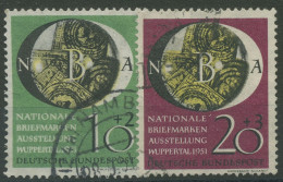 Bund 1951 Briefmarken-Ausstellung Wuppertal 141/42 Gestempelt (R81081) - Oblitérés
