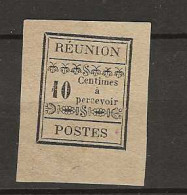 1889 MNG Réunion Yvert 2 - Postage Due