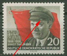 DDR 1956 Ernst Thälmann Mit Plattenfehler 520 A F 3 Postfrisch, Marke Geknickt - Errors & Oddities